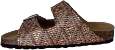 Q Fit Kelly slipper 2 band kurk (Maat - 39, Kleur - Multi)