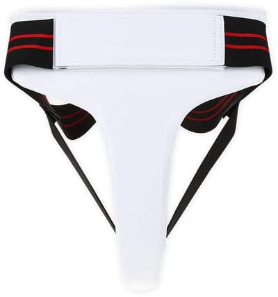 Dailygoods- Liesbeschermer Gewatteerd Ontwerp - Kruisbeschermer Heren - Taekwondo/Boksen/Karate - Schokabsorberend - Ergonomisch - Duurzaam PU-kunstleer