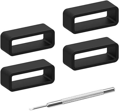 Set van 4 rubberen horlogebandjes voor Loop Sillicon horlogebandjes van 14 mm, 16 mm, 18 mm, 19 mm, 20 mm, 21 mm, 22 mm, 23 mm, 24 mm, 25 mm, 26 mm, 28 mm, 30 mm