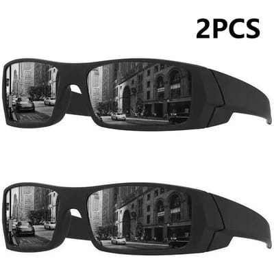 2 Paires de Lunettes de Soleil Sportives Pour Hommes Lunettes de Soleil Élégantes Pour Hommes Protection UV400 Protection Cyclisme Course à Pied Conduite Escalade Pêche
