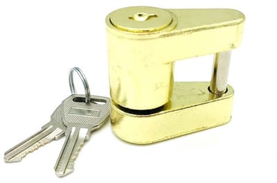 Dailygoods - Auto aanhangwagen koppelingsslot - Veiligheidsoplossing - Dia 1/4 inch 3/4 inch - Corrosiebestendig - Geschikt voor camper en vrachtwagen...