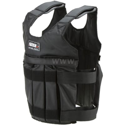 Maximale belasting 50kg Verstelbaar verzwaard vest Gewichtsjack Oefening Bokstraining Gilet black