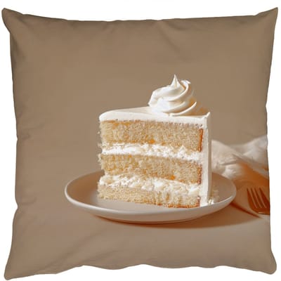 Sierkussens - Kussentjes Woonkamer - 50x50 cm - Vanilletaart - Cake - Romig
