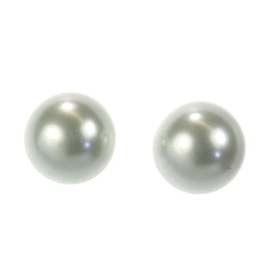 Behave Parel Oorbellen - Dames - Oorsteker Grote Parel Wit 14 mm Diameter - Oorhangers - Oorknop