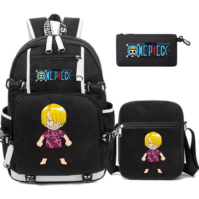 3 stks/set Anime Een Stuk Grote Capaciteit Rugzak Monkey D. Luffy tieners student schooltas jongen meisje rugzakken terug naar school