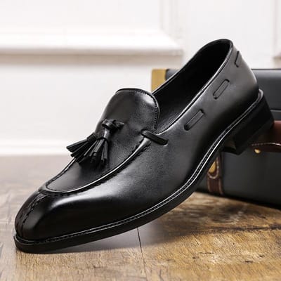 Chaussures en Cuir pour Homme Mode Business Décontracté Formel Chaussure de Ville Mocassins Moccasins de Créateur Chaussures de Mariage de Luxe pour Homme Grande Taille 48 46 noir