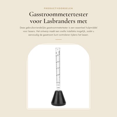 Dailygoods- Gasstroommetertester Dubbele Schaal 25 l/min - Beschermende Gasstroom - Lasbrander - TIG/MIG Lassen - Gebruiksvriendelijk Ontwerp - Snelle Installatie - Gasflowmeter
