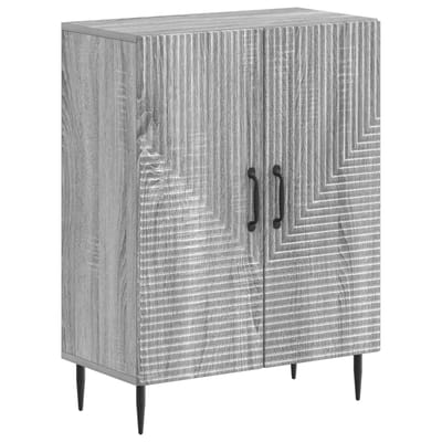 vidaXL - Badkamer - Opbergkast - HAARLEM - Grijs - Sonoma - 59,5 - x - 31 - x - 80 - cm