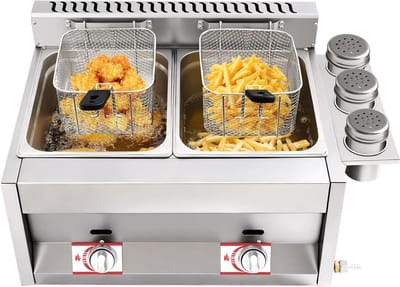 Dubbele Frituurpan - Dubbele Friteuse - Frietpan - frituren