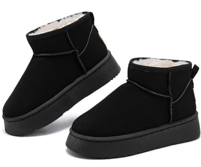 Comfortabele Dames Sneeuwlaarzen - Warme Winterboots met Faux Fur, Antislip en Duurzaam Design voor Buiten