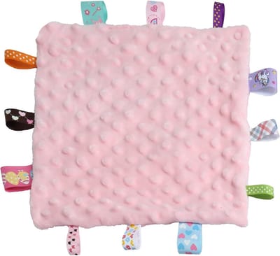 JGS Premium - Knuffeldekens voor baby's jongens meisjes | zachte knuffeldoekjes | sensorische troostdekens | perfect geschenk voor babyshowers | roze | 245 x 245 cm