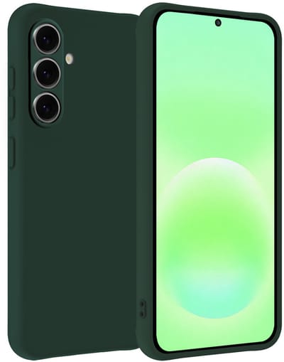 Hoesje Geschikt voor Samsung Galaxy A57 - Sterk & Shockproof - Hoes Cover - Siliconen Case - Donkergroen