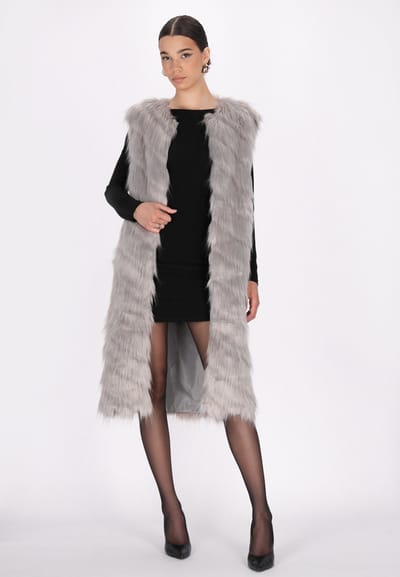 Mymo Vest Dames grijs