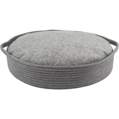 Rond pluche hondenbed met kussen Nobby Pet Nola