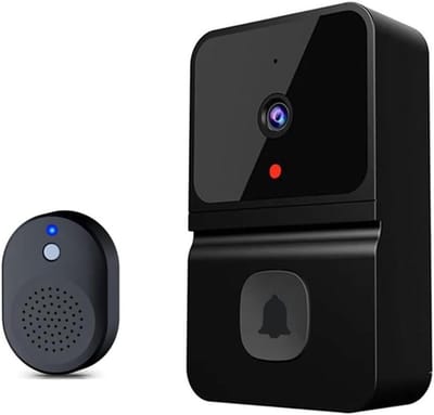 Video Deurbel - Slimme Camera - Veilige Toegang - Menselijke Detectie - 10.5 cm - Zwart
