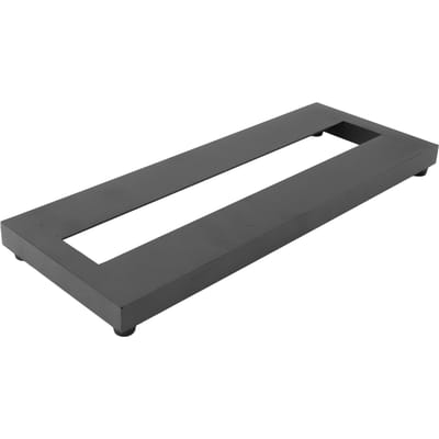 Gitaarpedaalbord Aluminiumlegering Superlicht voor Effect met Draagtas 38x14,5cm Klein gray
