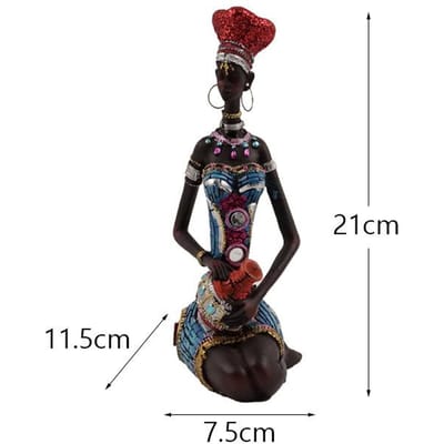 Afrikaanse Ornamenten Wijn Case Study Kamer Decoratie Kunst Retro Huis Hars Creatieve Woonkamer Karakter Zwarte Dameskleding