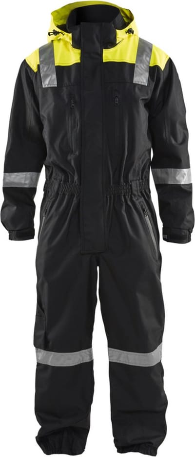 Blaklader Shell overall 6786-1977 - Zwart/High Vis Geel - C62
