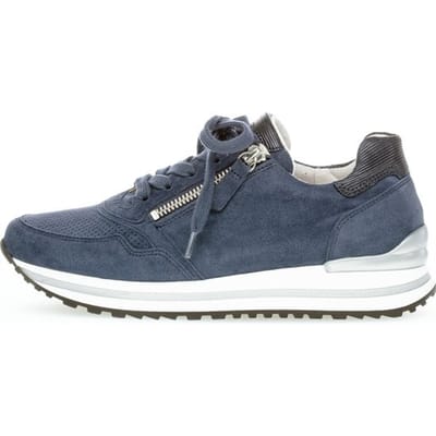 Gabor Sneaker 46.528.26 - maat 38.5 - River Marine Blauw Suède
