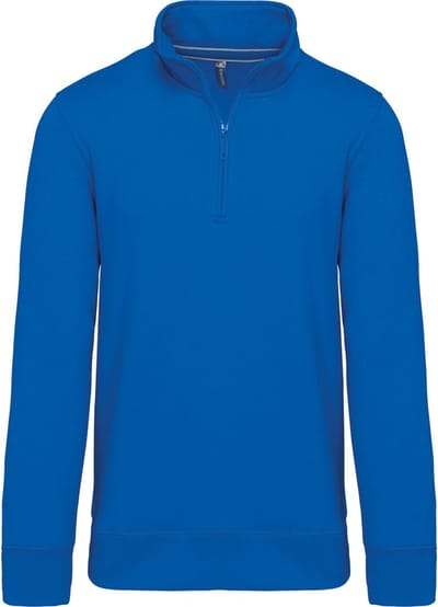 Kariban Sweater met ritshals K487 - Light Royal Blue - 4XL