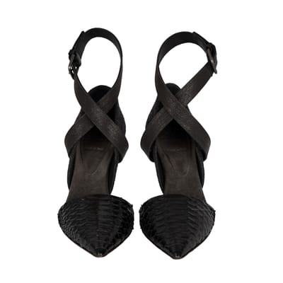 Brunello Cucinelli Monili Beaded Enkelschoenen van Pythonleer - '10s