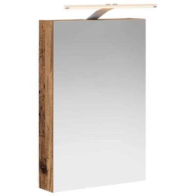 vidaXL Badkamer spiegelkast Oudhout 40 x 10,5 x 60,5 cm Bewerkt hout