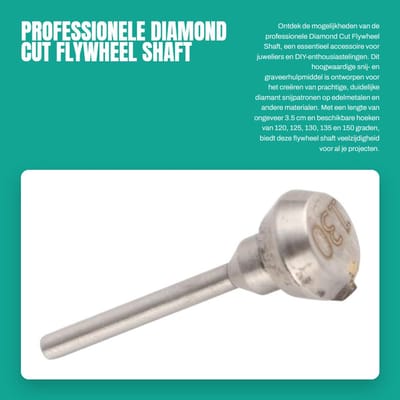 Dailygoods- Diamant Snijmes Professioneel - Juwelen Graveren - Snijgereedschap - Precisiewerk - Metaal - Lengte 3.5cm - Graveermes