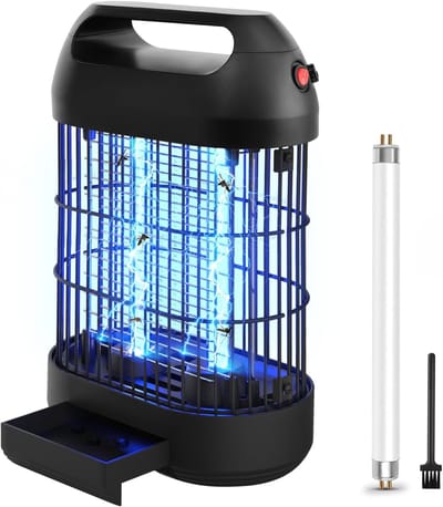 Elektrische Insectenverdelger met UV-Lamp – Effectieve Muggen- en Vliegenval voor Binnen en Buiten – Hoge Veiligheid en 14W Vermogen