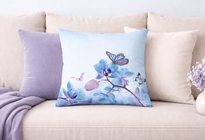 Butterfly Dreams Collection Kussenhoes - Vlinders - Bloemen - Sierkussenhoes - 45x45 cm
