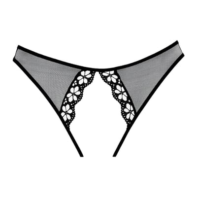 Adore Mirabelle slip met open kruis – Zwart