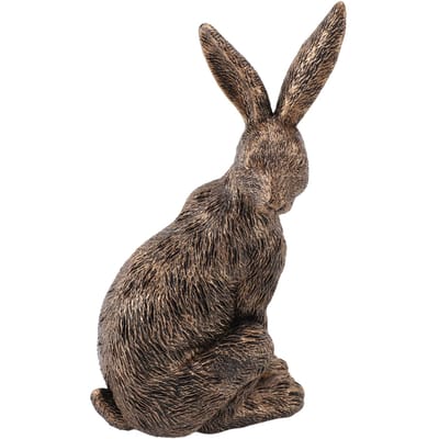 Zittend Konijn Decor Antiek Verzamelbaar Hars Dierenbeeldje Ornament voor Thuis Woonkamer Studiekamer