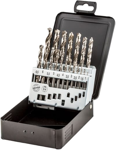 Fischer 536604 HSS-G HSS Metaal-spiraalboorset 19-delig 1 mm, 1.5 mm, 2 mm, 2.5 mm, 3 mm, 3.5 mm, 4 mm, 4.5 mm, 5 mm, 5.5 mm, 6 mm, 6.5 mm, 7 mm, 7.5 mm, 8 mm,
