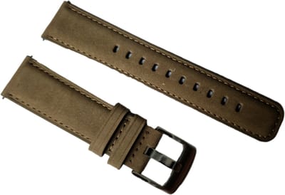 Fungus - Smartwatch bandje - Geschikt voor Samsung Galaxy Watch 6 (incl. Classic), Watch 5 (incl. Pro), Watch 4, Watch 3 41mm, Active 2 - Horloge 20mm - PU leer - Grijs, zwart gesp