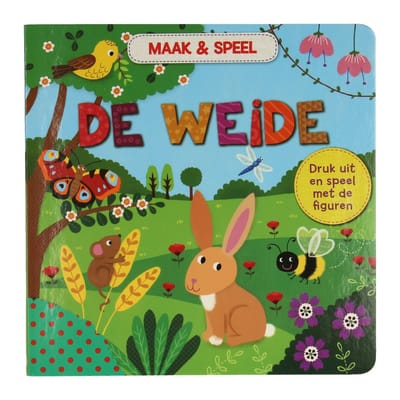 Kartonboek Maak & speel 22x22cm