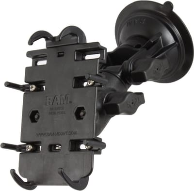 Quick-Grip™ Telefoonhouder met RAM® Twist-Lock™ Zuigkracht Ratchet Base