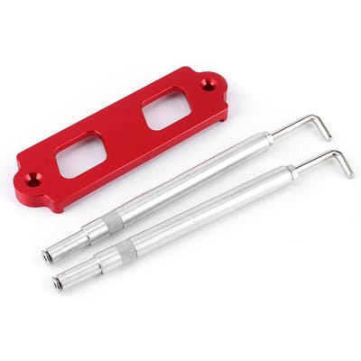 Batterijvastzetset Bevestigingsstangbeugel met Haken Geschikt voor Honda Civic CRX rood