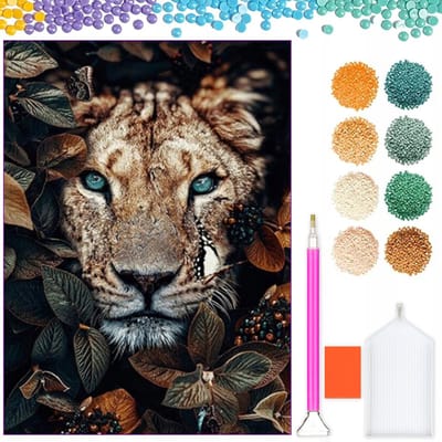 Diamond Painting - Dieren - Leeuw - 30x40