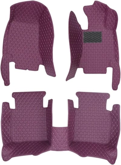 Autovloermatten Set - Vloermatten Auto - Interieur Beschermen - Hoge Rand Waterreservoir - Full Set - Paars