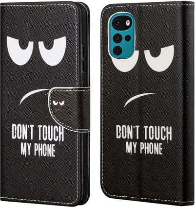 Coverup Hoesje - Geschikt voor Motorola Moto G22 Hoesje - Coverup Book Case - Don't Touch