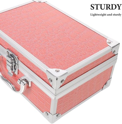 Draagbare Make-up Koffer - Cosmetica Organizer - Beauty Producten Opbergen - Met Ingebouwde Spiegel