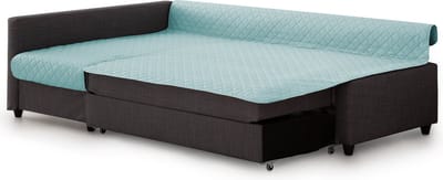 Belmarti Frilena slaapbankbeschermer 180 cm - jade - links