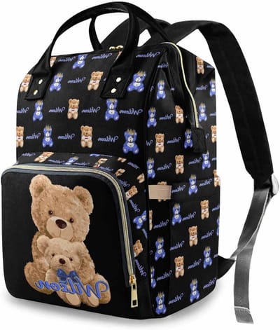 Luiertas Rugzak - Baby Verpleegtas Mama Tas - Baby Verzorging Onderweg - Gepersonaliseerd Borduurwerk
