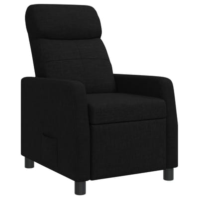 vidaXL - Recliner - Zwart - Stof