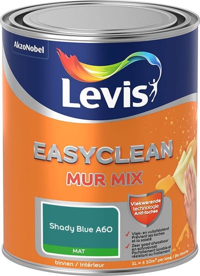 Levis - Easyclean Mur Mat Mix - Shady Blue A60 - Mengverf - 1 L
