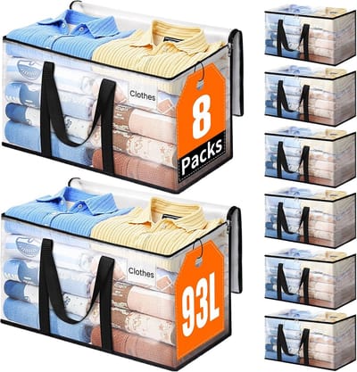 Extra Grote Zware Verhuiszakken met Stevige Handvatten en Rits - Ideaal voor Opslag en Verhuizen