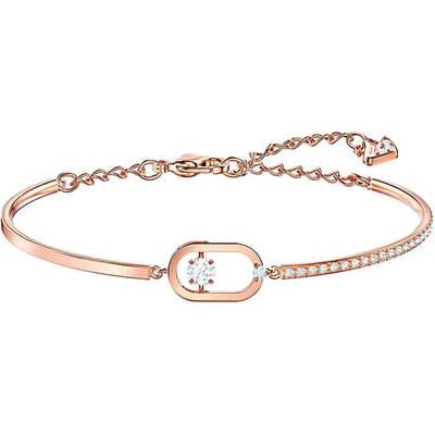 Swarovski Bracelets Sparkling Dance Femme Or Rose 5472382 Rose Gold|F|Shopping Bag blue