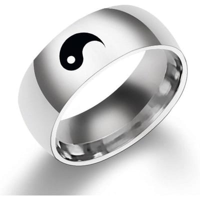 Creatieve Chinese Stijl Tai Chi Ringen Voor Mannen Vrouwen Mode Yin Yang Roddel Punk Koppel Accessoires Sieraden Cadeaus Voor Vrienden 6
