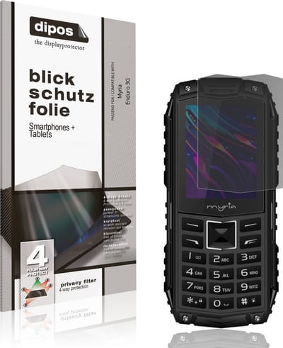 dipos – Matte Privacy Screenprotector geschikt voor Myria Enduro 3G | Anti-Spy Beschermfolie