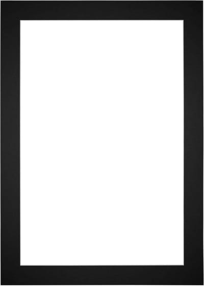 Passe-Partout Fotomaat 20x30 cm - Lijstmaat 33x48 cm - Zwart - Museumkarton - Fotolijst niet inbegrepen