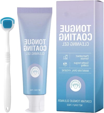 Tongreiniger Gelkit - Mondverzorging Set - Frisse Adem - Complete Reiniging - 50g Netto - Gradient Kleur
